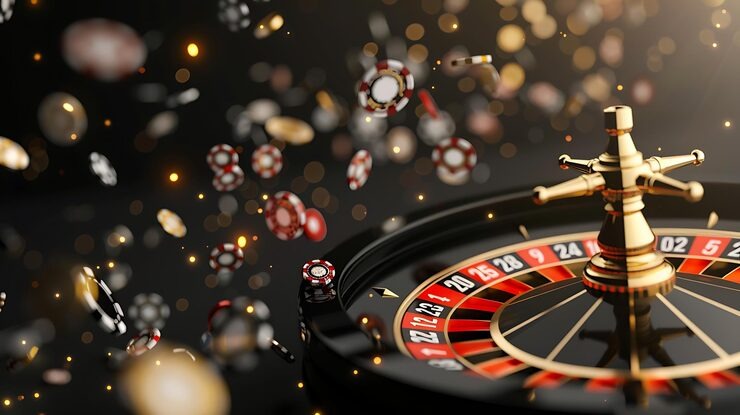 Live roulette wheel at kakap96 with dealer, showing European 37-pocket layout